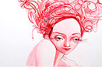 Artist Jenny Laden Not Overly Concerned About the Practicality of Her Hairstyle
