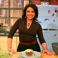 Rachael Ray on the set of her eponymous show.