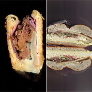 Left: Scanwiches. Right: Scanwich.