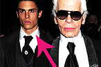 Karl Lagerfeld Entourage Update: Brad’s Out, Baptiste Is In!