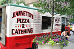 The truck in midtown.