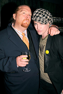 With fellow glamour-puss Richie Rich.