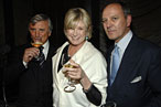 Julian, far left, eating it up.