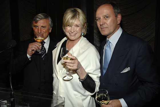 Julian Niccolini, Martha Stewart, and Alex von Bidder at the Four Seasons roast.