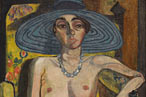 Rhoda Myers With Blue Hat.