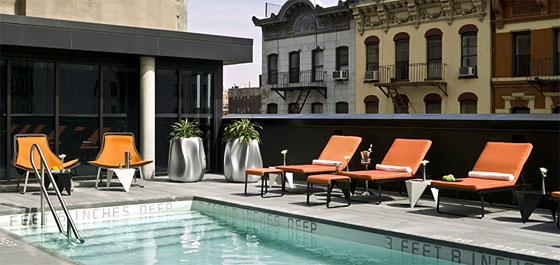 Shang's terrace pool.