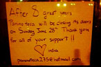 Panino&rsquo;teca 275 to Close Sunday