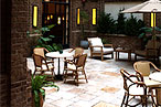 Locanda Verde's courtyard