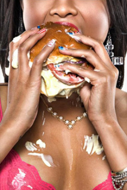 P.Y.T.'s burger porn logo