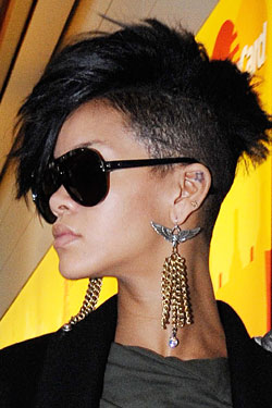 Rihanna Shaved Part of Her Head