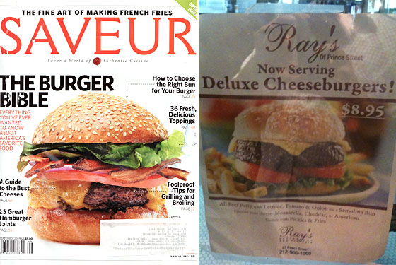 Burgvertising: Saveur and Ray’s Use Burgers As Bait