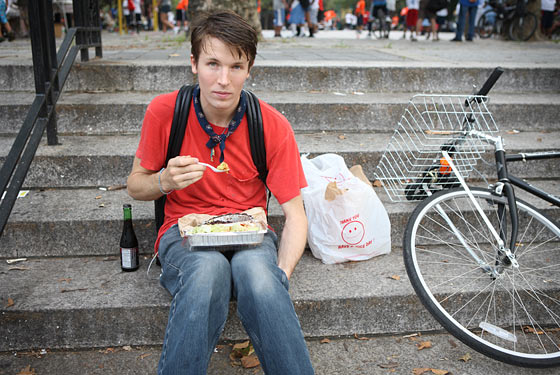 Photographer Ryan McGinley loves the Mexican food from Downtown Bakery.