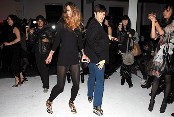 Erin Wasson at her party last season.