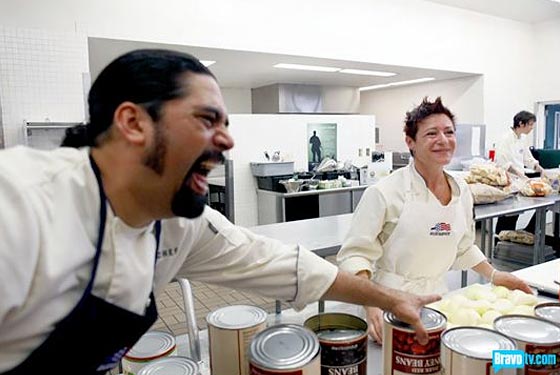 Hector Santiago and Robin Leventhal are blown away by canned goods.