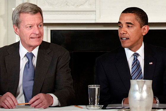Max Baucus and Obama will take your questions now.
