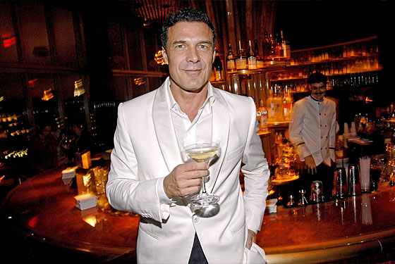 André Balazs at his bar.