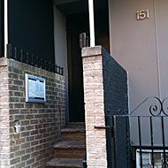 The semi-mysterious entrance to 151 Rivington.