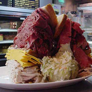 A hulking sandwich at the Carnegie Deli.