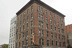 The dilapidated Keller Hotel, a Gottlieb property, which is now under renovation.
