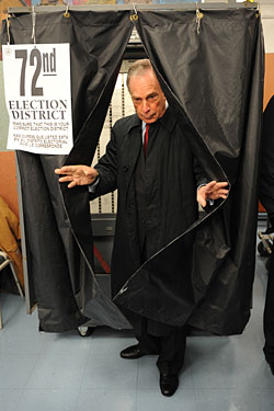 Mayor Bloomberg voted today, but that's okay.