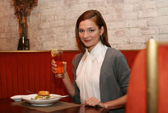 Actress Heather Burns at Broadway East.