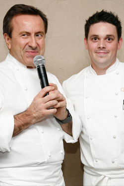 Daniel Boulud and Gavin Kaysen together last month.