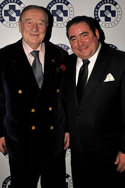 Sirio Maccioni and Emeril Lagasse at the Food Allergy Ball.