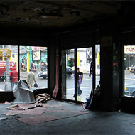 The space under construction.