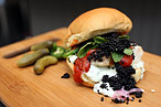 One of Mikey's burgers