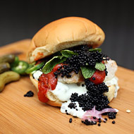 One of Mikey's burgers