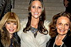 Anna Wintour, Stephanie Winston Wolkoff, and DVF.