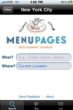 MenuPages iPhone App Now!