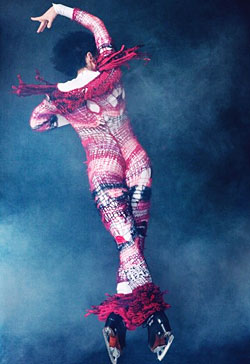 Johnny Weir in custom Rodarte
