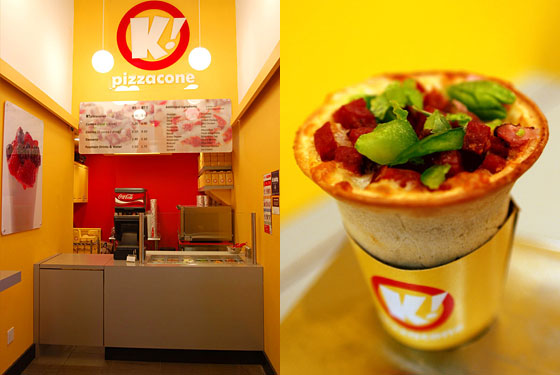 K! Pizzacone Is Now Serving, Yes, Pizza in a Cone