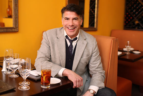 Bryan Batt has an iced tea at Caffe Grazie.