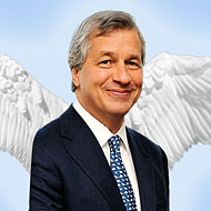 What can fly higher, Dimon or his company's profits?