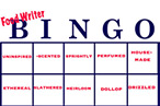 Food Writer Bingo