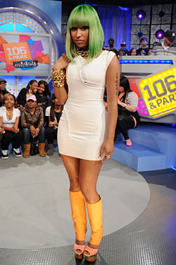 Nicki Minaj Loves a Good Green Wig