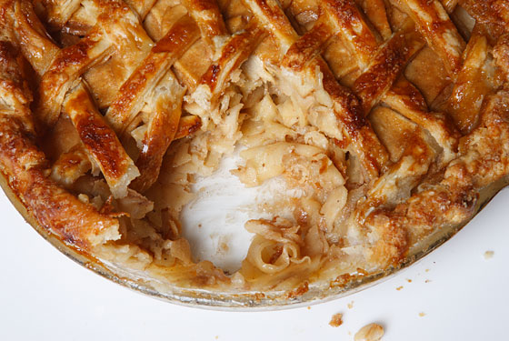 Salted-caramel apple pie.