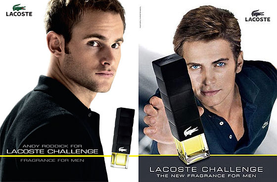 This morning Lacoste released its new campaign for its Challenge fragrance