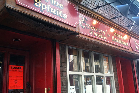 Eamonn’s of Brooklyn Closed by New York Supreme Court