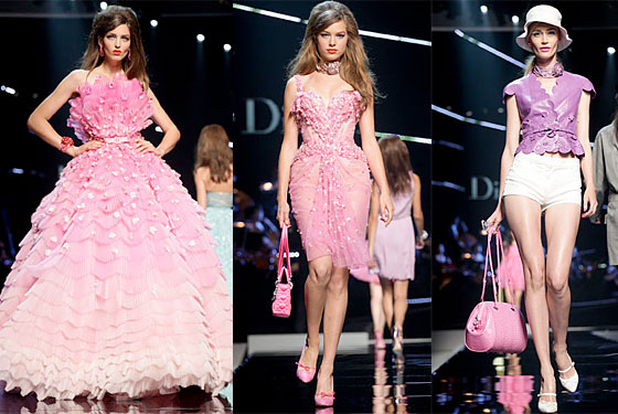 Dior's Cruise Collection Mostly Pink Purple and Covered By Amy Odell