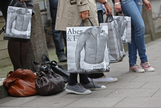Shoppers in the U.K.
