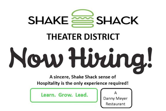 Shake Shack Theater District Aims to Open in Next Weeks