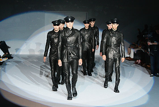 Armani’s Men’s Show, Complete With ‘Unfortunate Imagery’ and a Lady Gaga Video