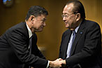 Eric Shinseki and Daniel Inouye.