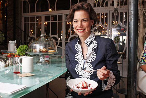Cowin has dessert at ABC Kitchen.