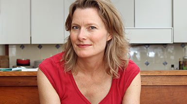 Egan in her kitchen.