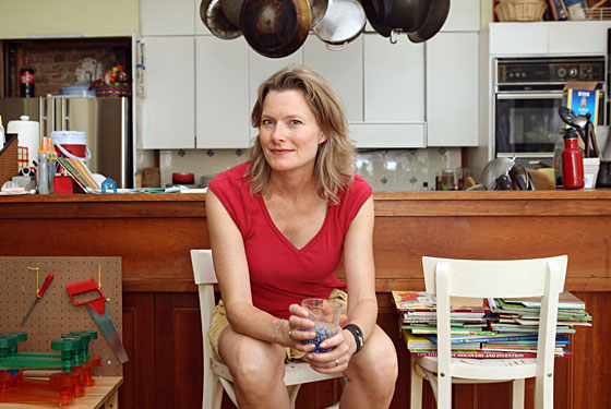 Egan in her kitchen.
