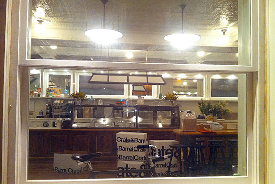 Facing the to-go counter.
